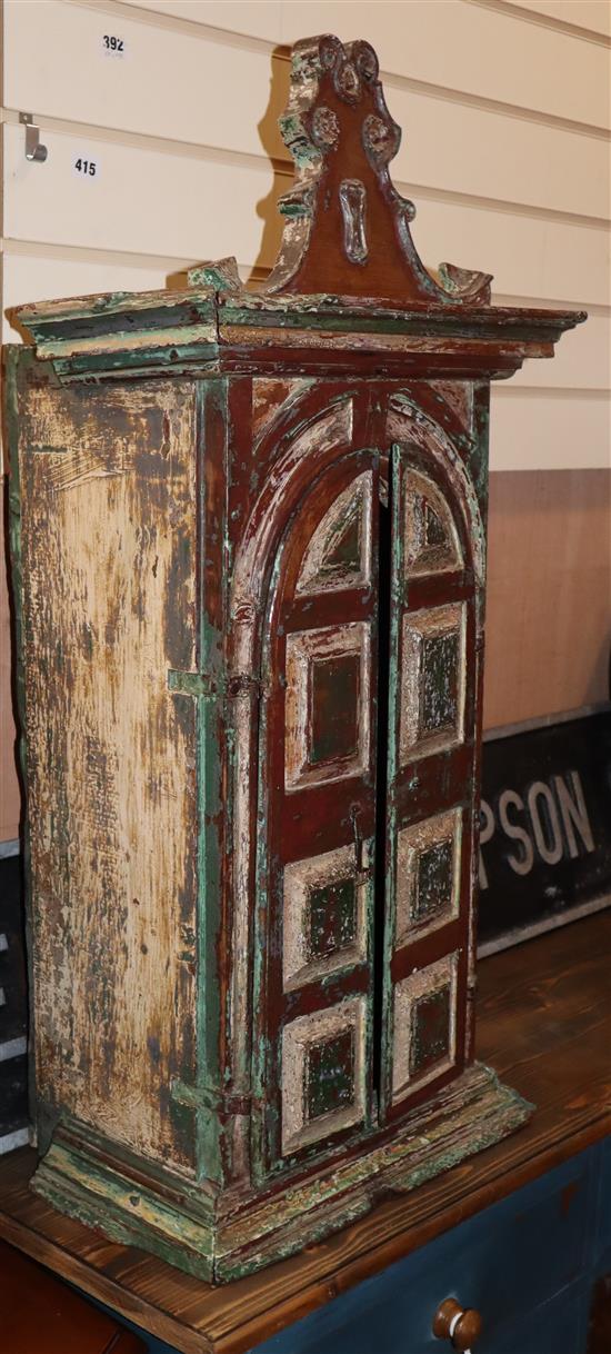 A South American tabernacle cabinet W.40cm